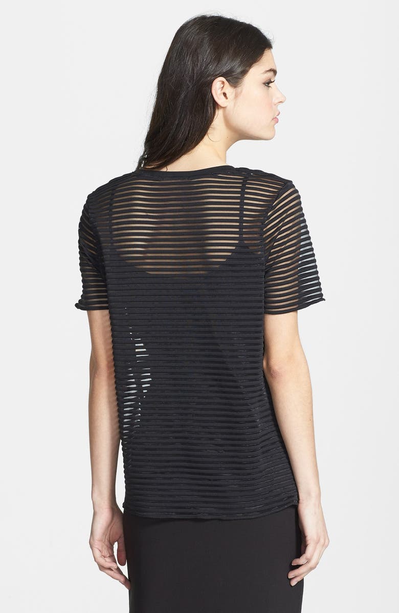 Trouvé Sheer Stripe Tee, Alternate, color, 
