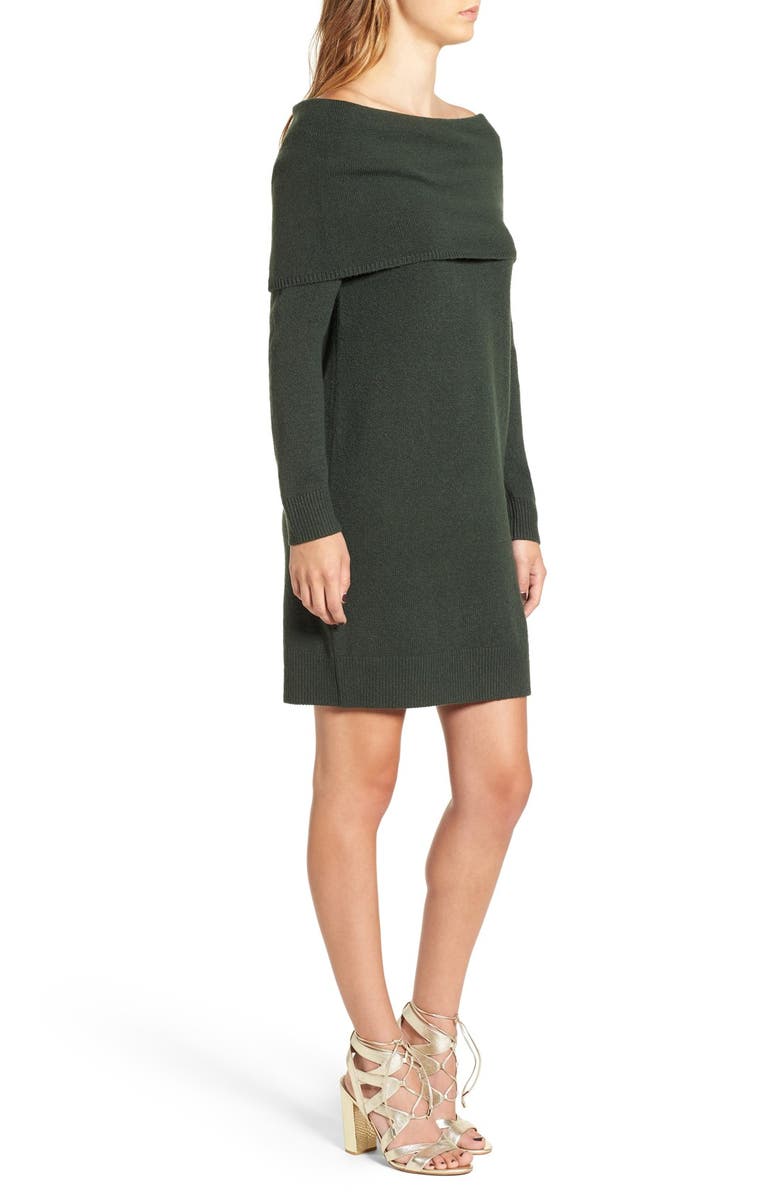 BP. Off the Shoulder Sweater Dress, Alternate, color, 