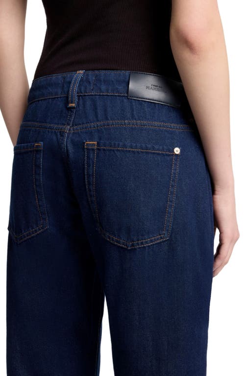7 For All Mankind Low Rise Relaxed Straight Leg Jeans In Blue