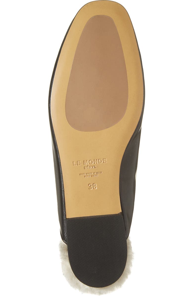 Le Monde Beryl Regency Lambskin & Genuine Shearling Mule, Alternate, color,