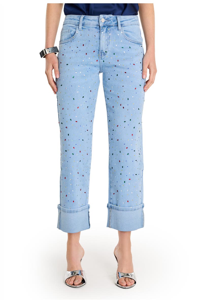 The Noli Shop Ren Cropped Cuff Jean, Main, color, Confetti