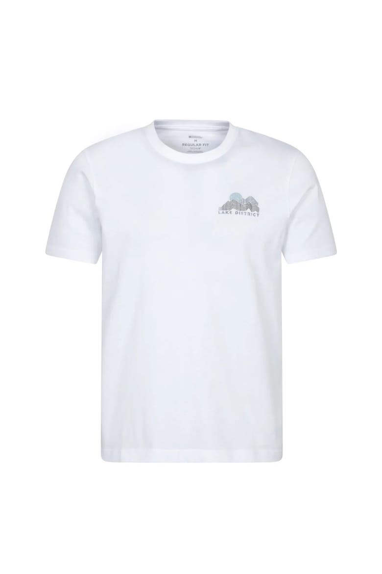 Lake District Chest Print T-Shirt, Main, color, Off White