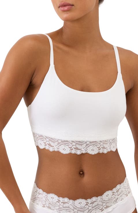 Lace Modern Scoop Bralette Made With Organic Cotton