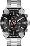 DIESEL® Spiked Chronograph Bracelet Watch, 49mm