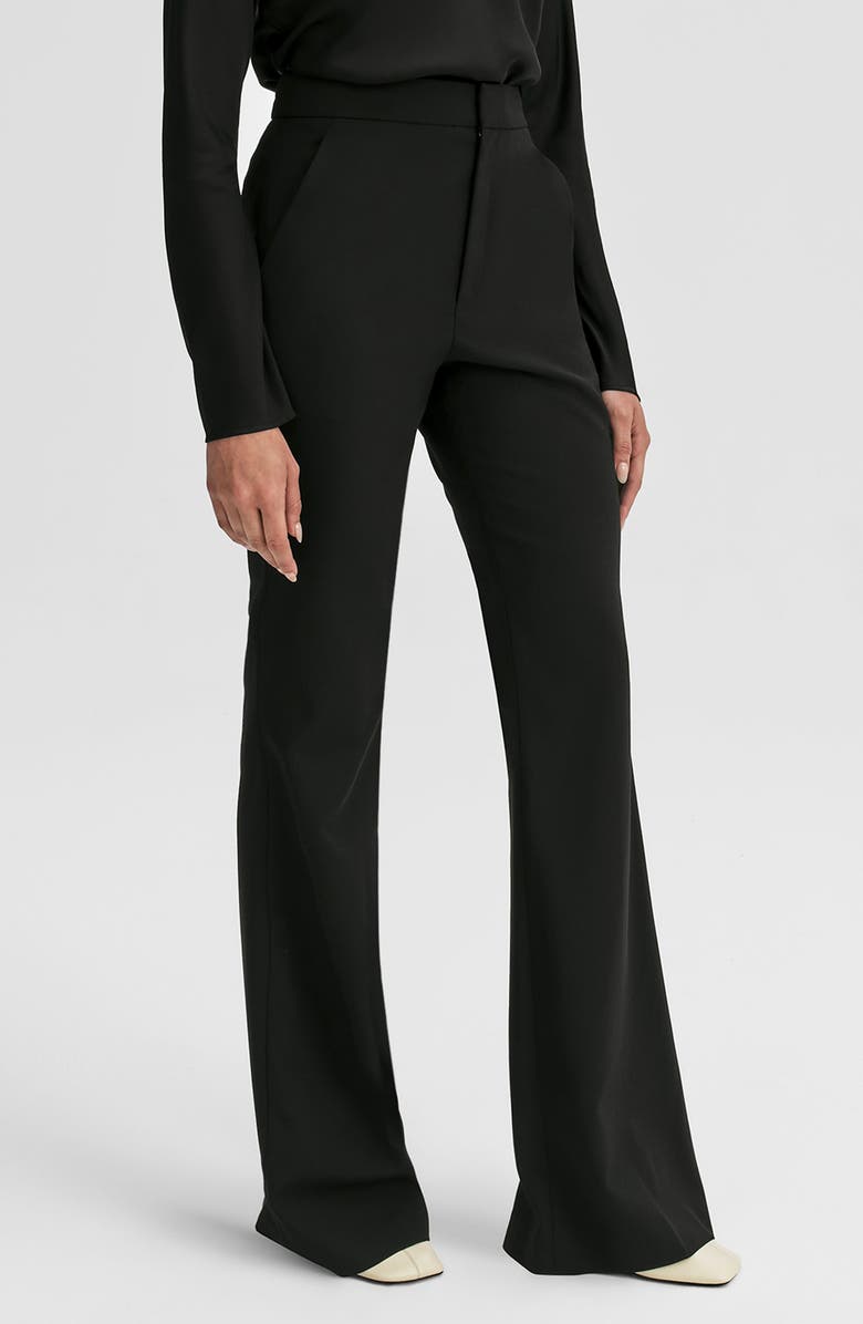 A.L.C. Sophie II Flare Wool Blend Pants, Alternate, color, Black