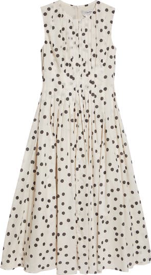 Max Mara Carol Polka Dot Sleeveless Dress | Nordstrom