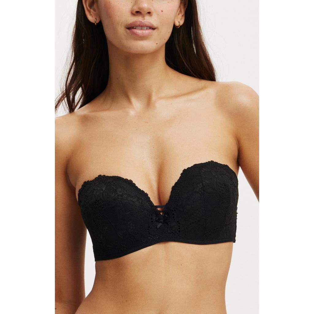 COTTON ON BODY EVERYDAY LACE STRAPLESS PUSH UP 2 BRA