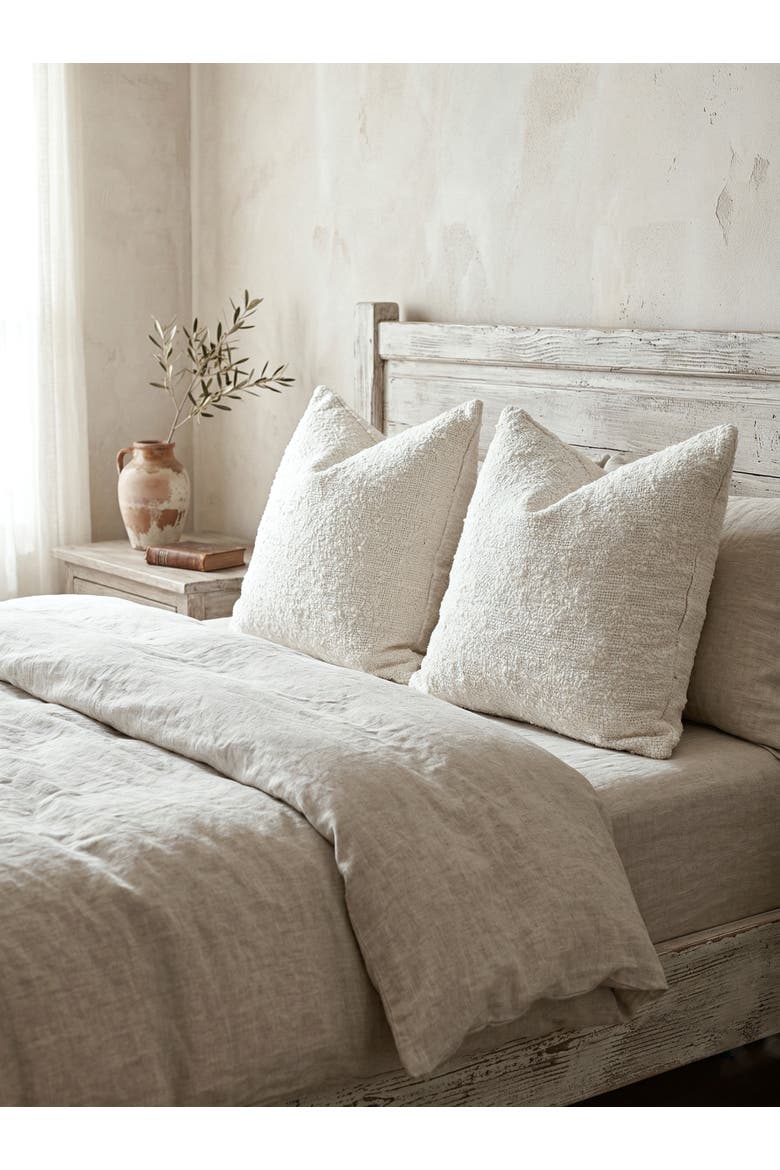 Cozy Cotton Boucle Pillow Cover Only, Alternate, color, Ivory