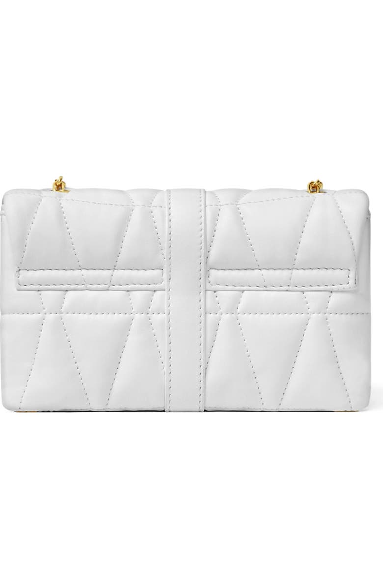 Versace Mini Kleio Quilted Leather Shoulder Bag, Alternate, color, Porcelain White Versace Gold