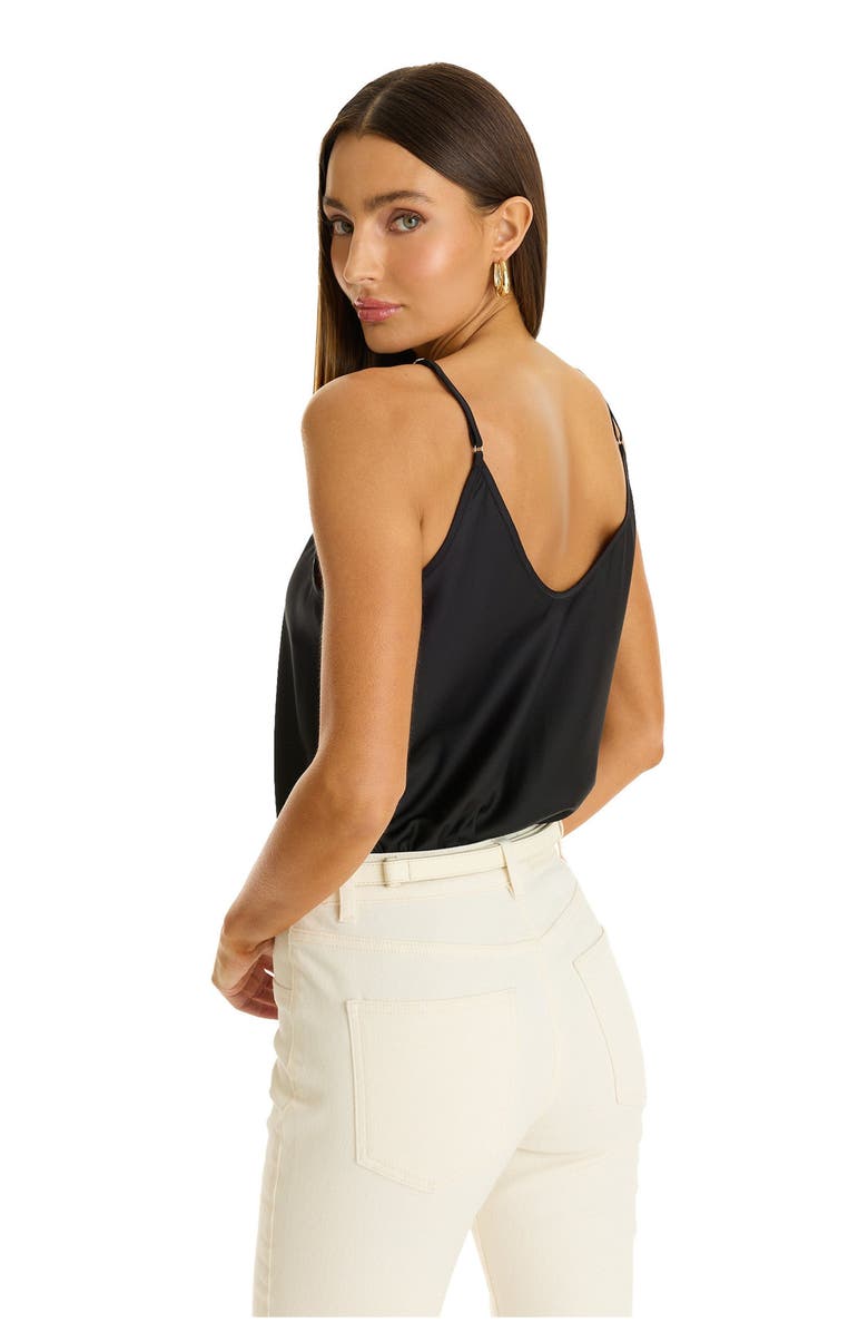 The Noli Shop Yara Silk Camisole, Alternate, color, Black