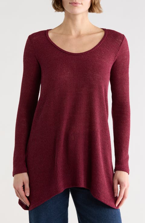 Asymmetric Tunic Sweater