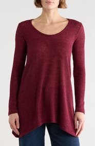 GO COUTURE Asymmetric Tunic Sweater