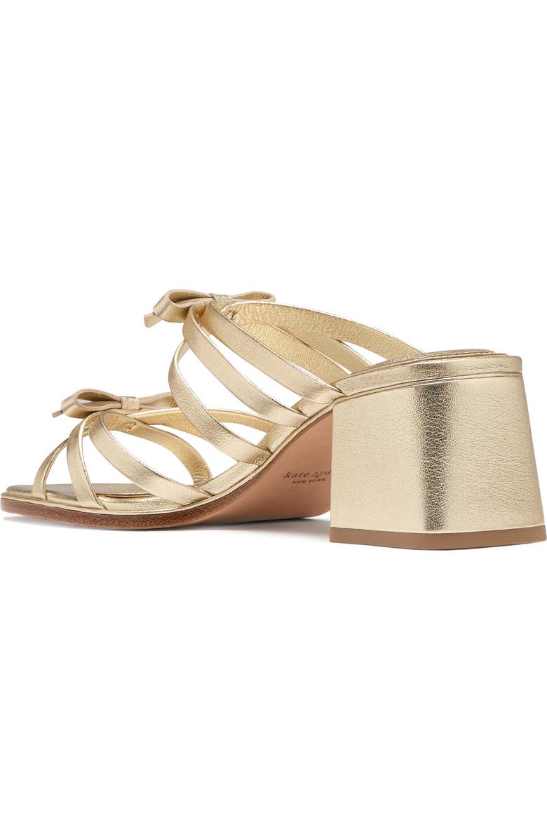 Kate Spade New York carolina metallic block heel sandal, Alternate, color,