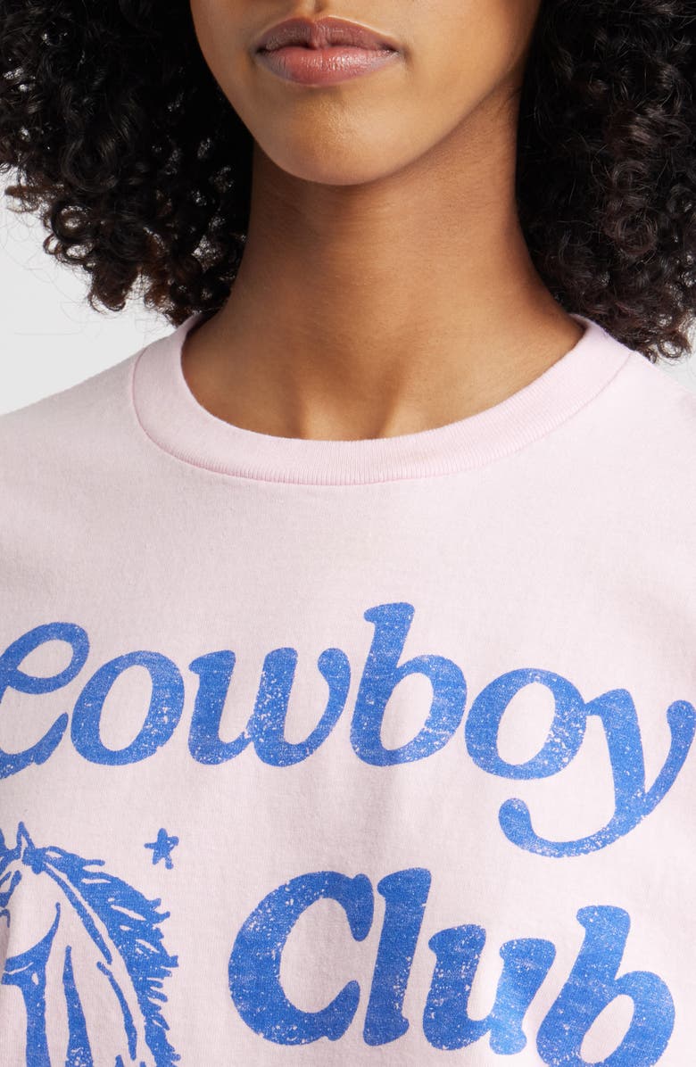 Junk Food Cowboy Club Cotton Graphic T-Shirt, Alternate, color, Pastel