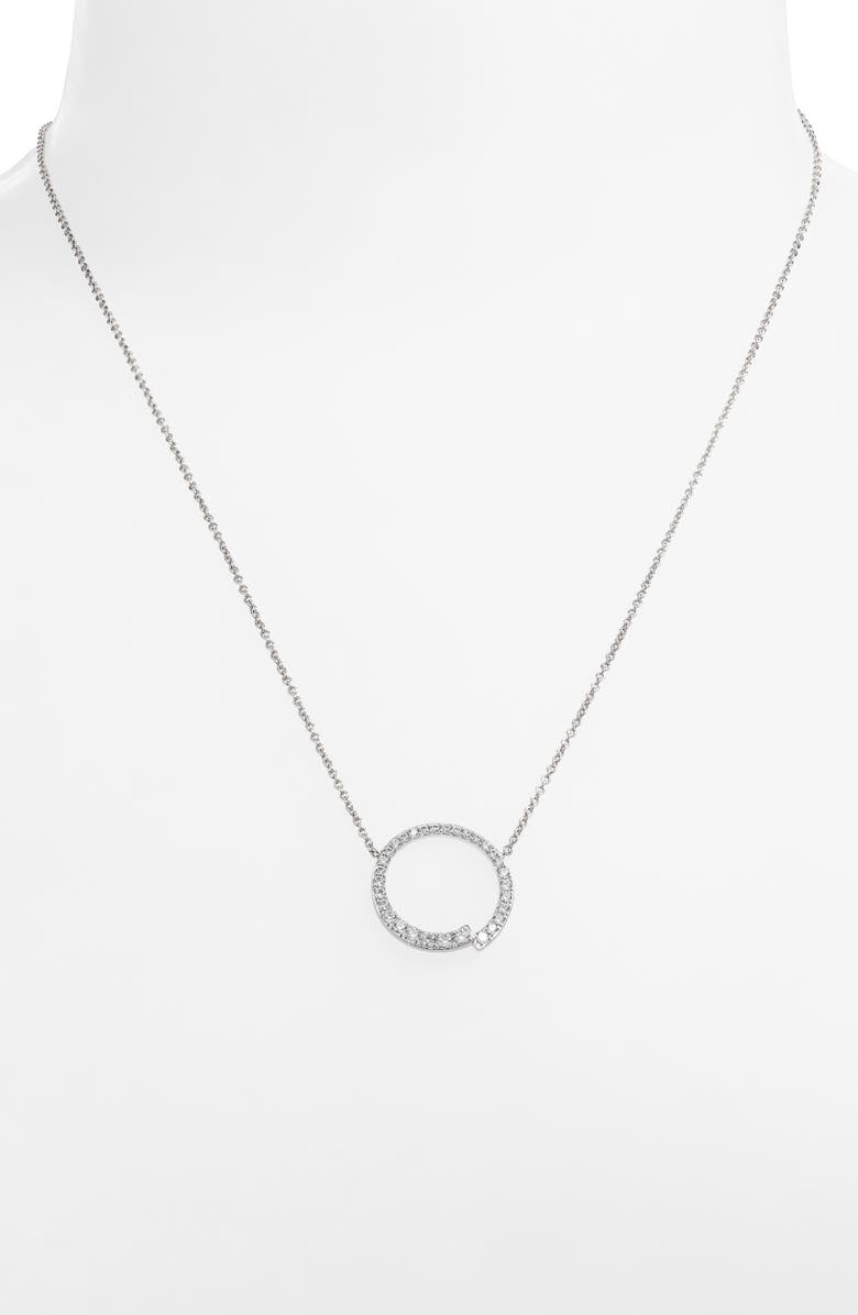 Nadri Ripple Circle Necklace, Alternate, color, 