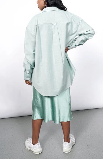 The Essential Long Sleeve Oversized Wrap Button Up