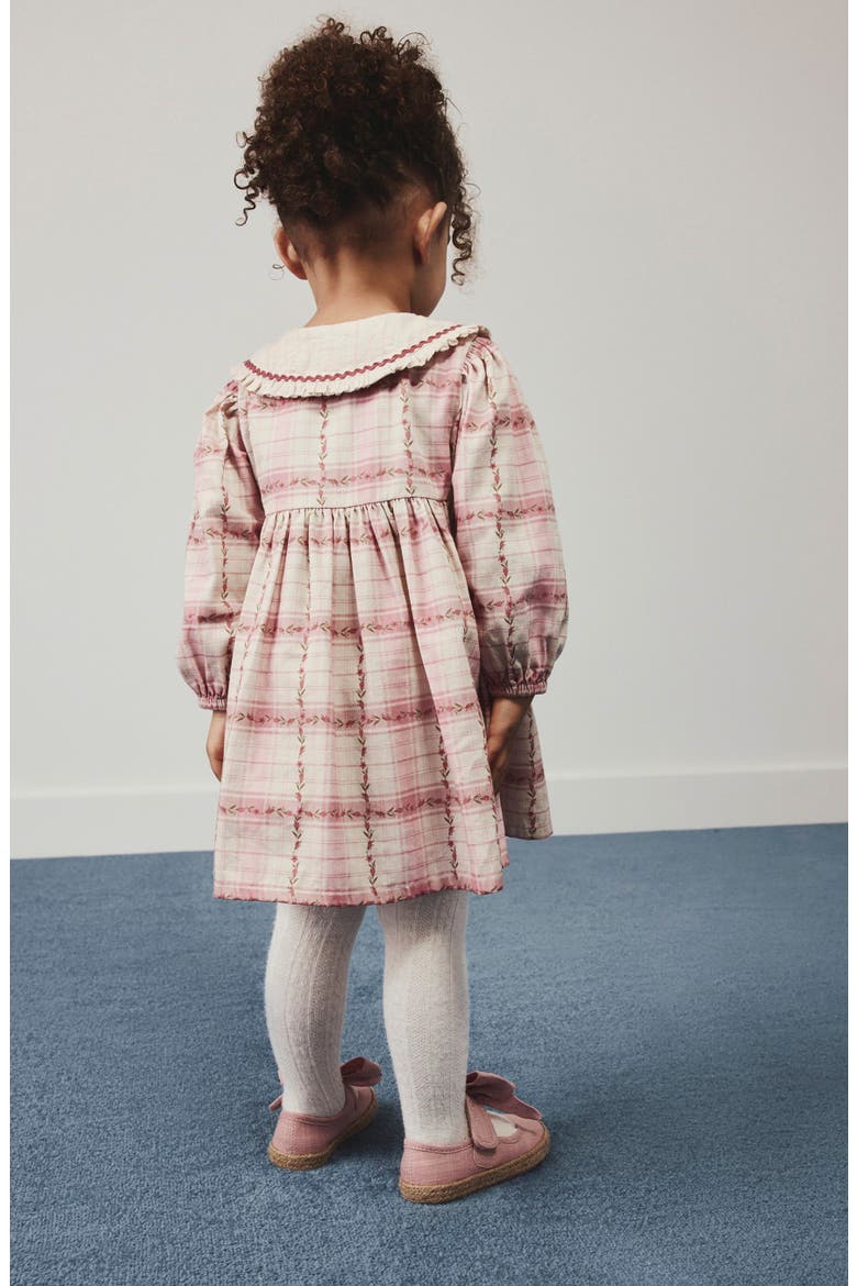 Kids' Embroidered Collar Frill Dress, Alternate, color, PINK