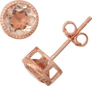 FZN Bezel Set Stud Earrings