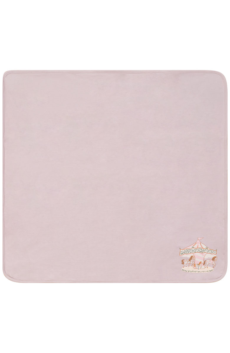 Bebe Bella Cotton Carousel Print Blanket, Main, color, Primrose