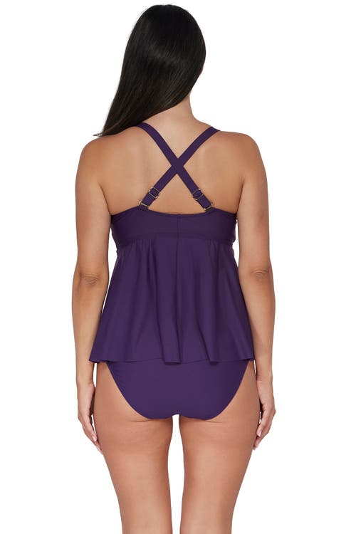 Sunsets Escape Marin Tankini In Paradise Plum