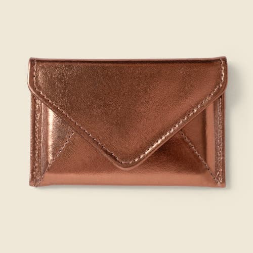 Casupo Mini Envelope Wallet With Rfid Protection In Brown