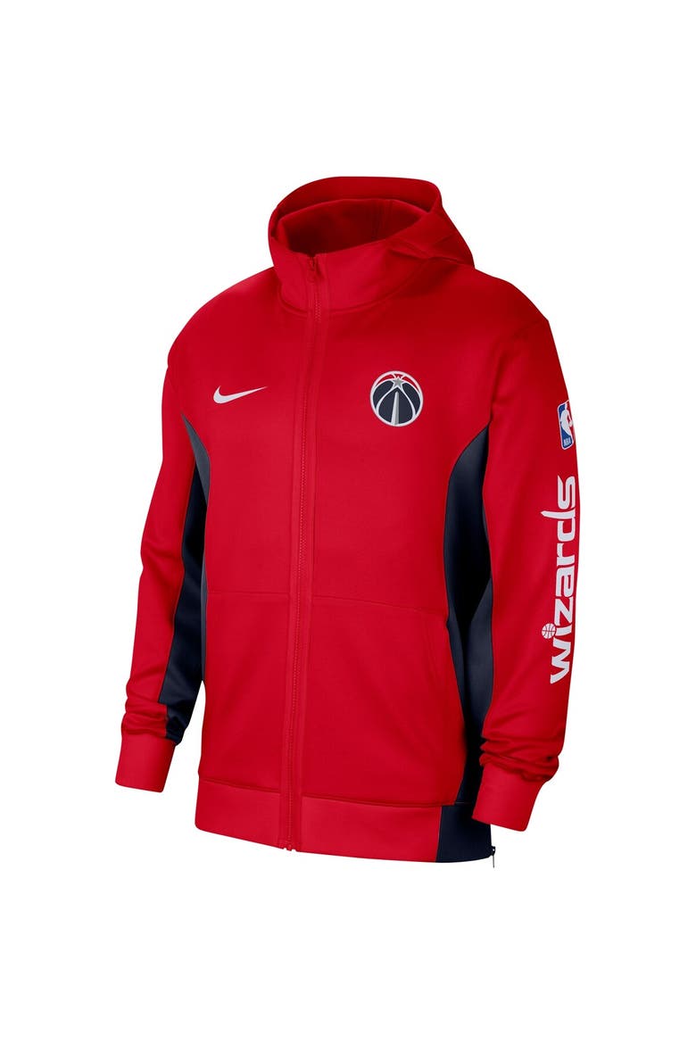Men's Nike Red Washington Wizards 2023/24 Authentic Showtime Full-Zip Hoodie, Alternate, color, Red