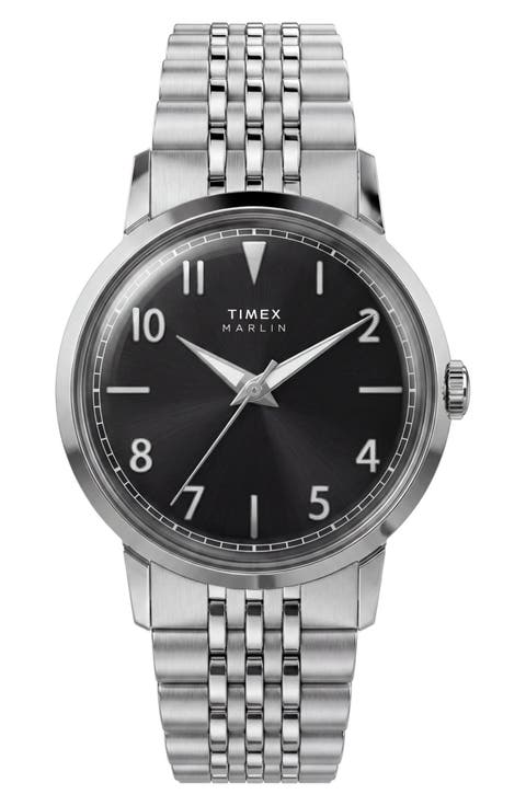 Marlin Stainless Steel Bracelet Watch, 34mm