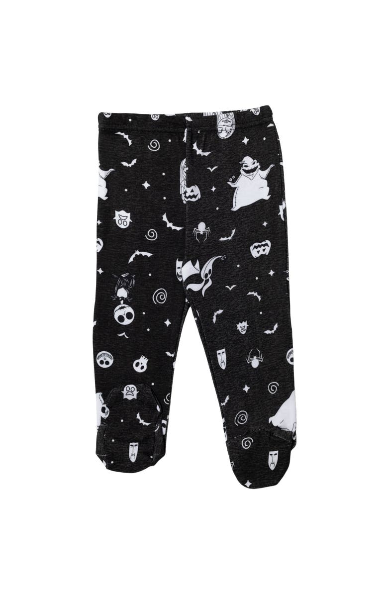 Disney Nightmare Before Christmas Oogie Boogie Bodysuit Pants & Hat Set, Alternate, color, White/Charcoal