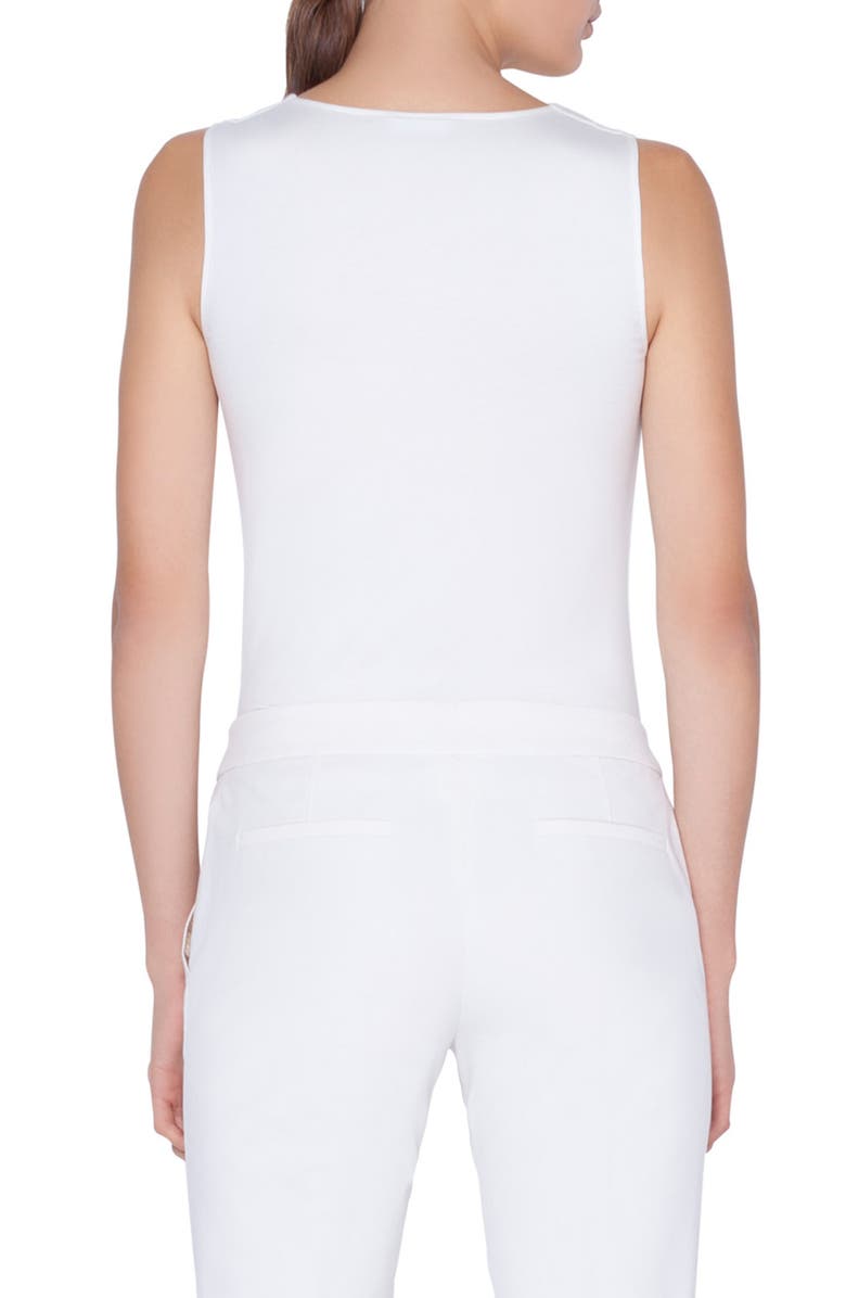 Akris punto Square Neck Jersey Tank, Alternate, color,