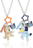 BLUEY BFF Pendant Necklace Set with Star and Charm Tags
