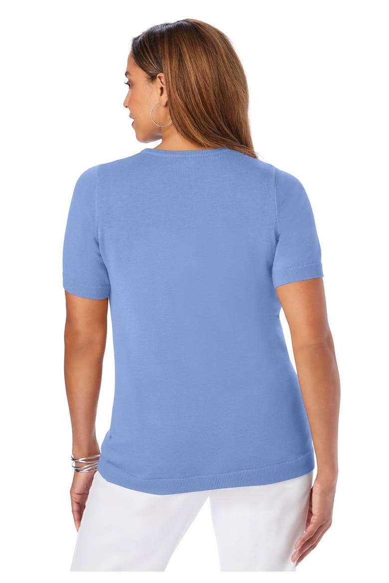 Scoop Neck Sweater Tank, Alternate, color, AZURE MIST