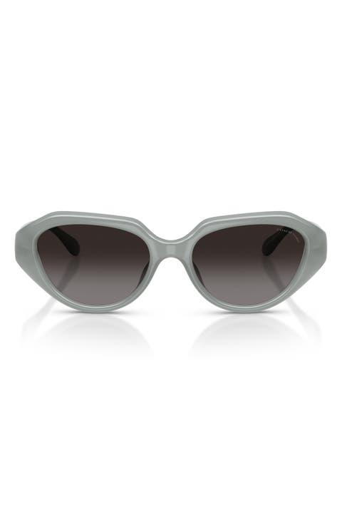 52mm Gradient Polarized Irregular Sunglasses