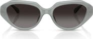 COACH 52mm Gradient Polarized Irregular Sunglasses