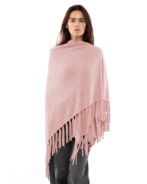 Pure Cashmere Fringe Wrap