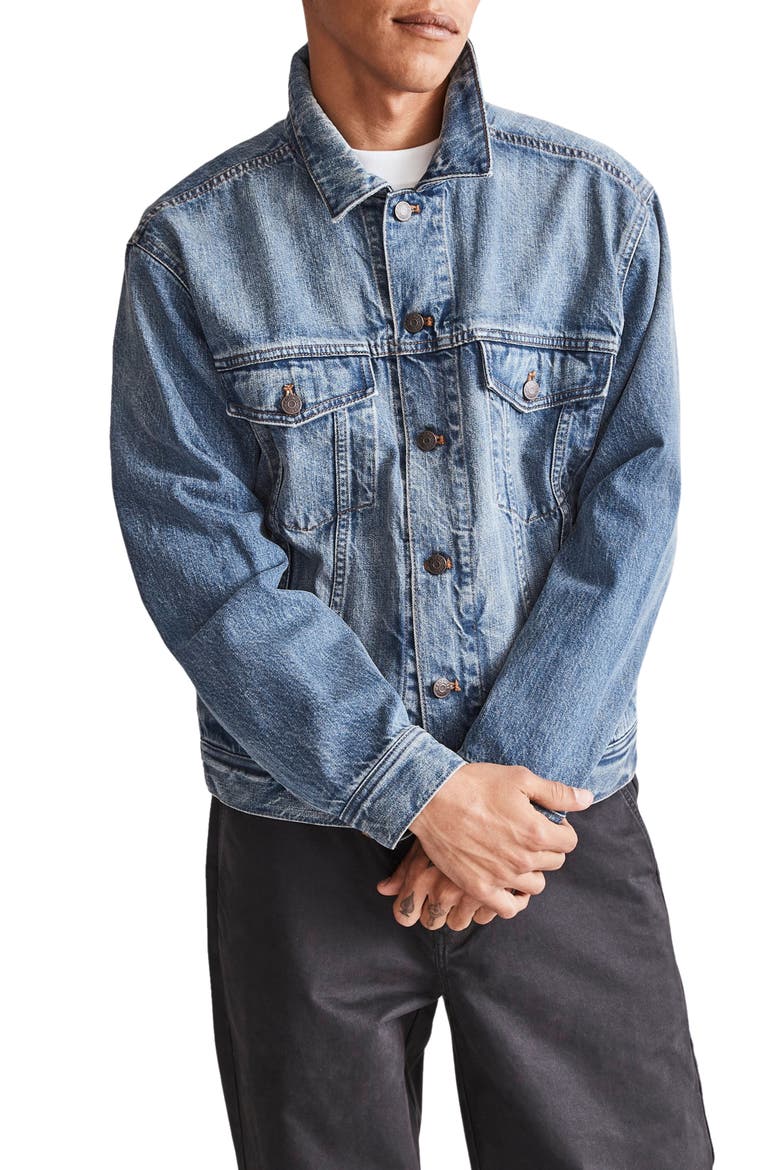 Classic Denim Jacket, Main, color, LINDEN WASH