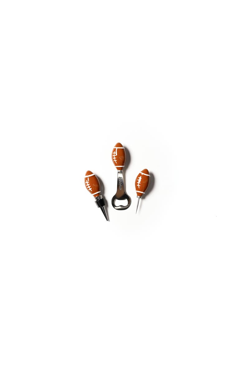 Football Party Tools 3 Piece Set, Main, color, Brown
