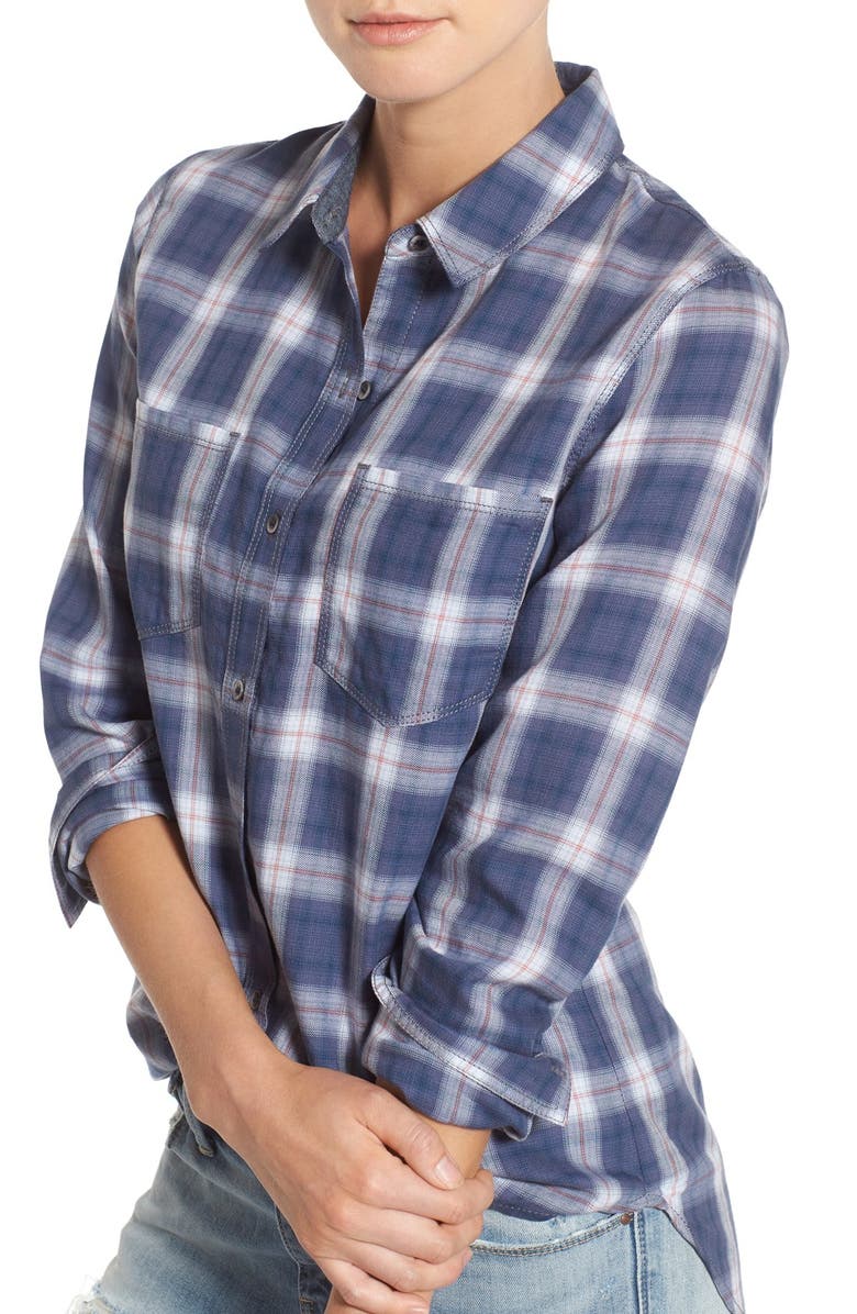 Treasure & Bond Treasure&Bond Plaid Cotton Shirt, Alternate, color, 