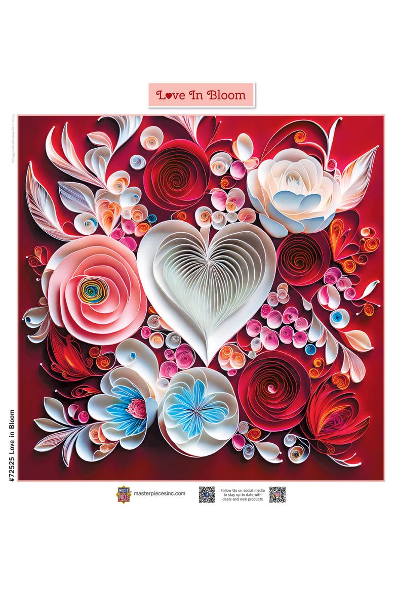 Love in Bloom 1000 Piece Jigsaw Puzzle, Alternate, color, Multicolor