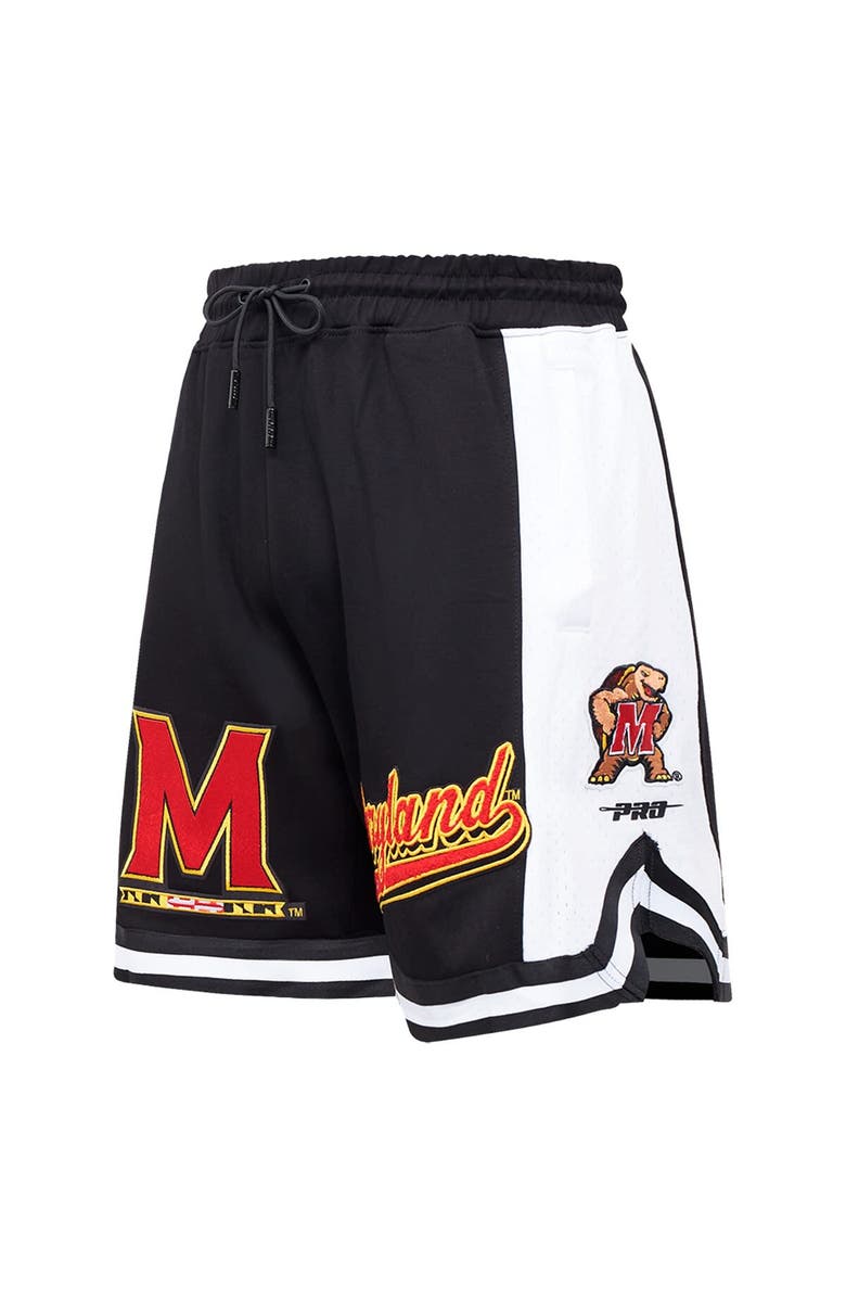PRO STANDARD Men's Pro Standard Black Maryland Terrapins Script Tail DK 2.0 Shorts, Alternate, color,