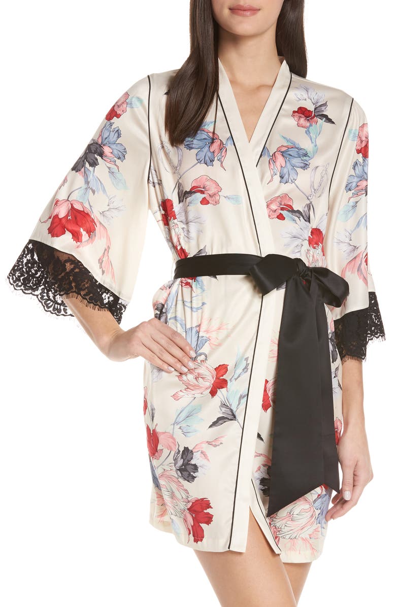 Palindrome Rebel Flower Robe, Main, color, 