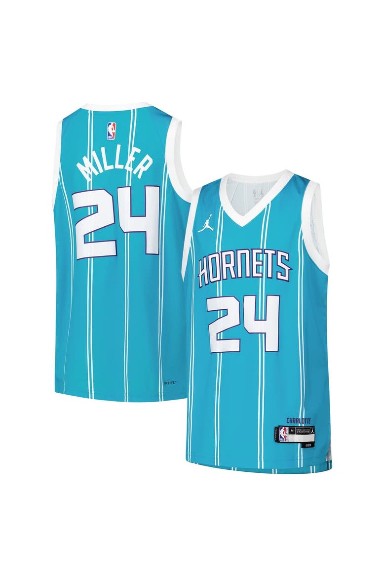 Youth Nike Brandon Miller Teal Charlotte Hornets Swingman Jersey - Icon Edition, Main, color, Teal