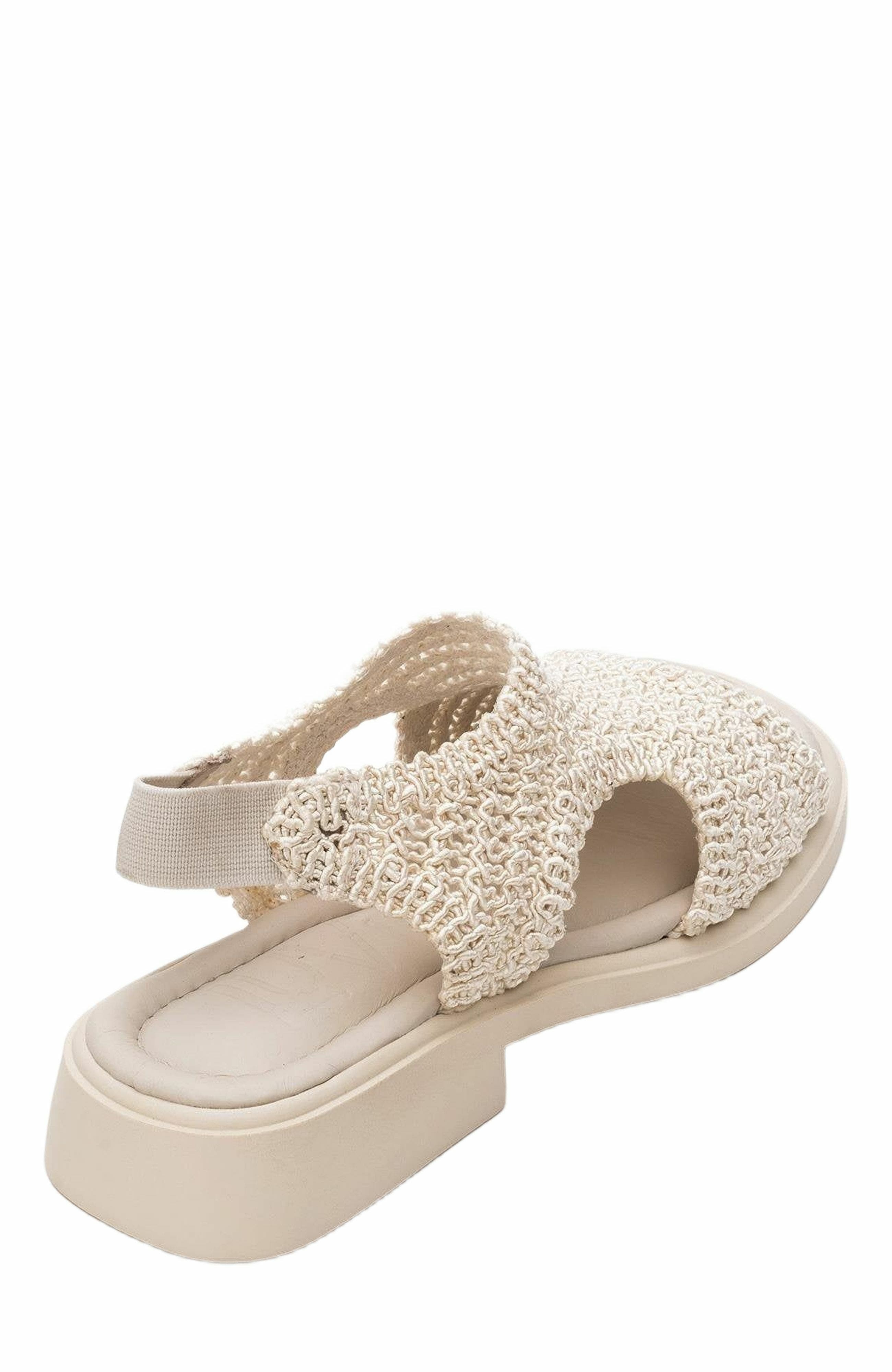 Forever & Always Shoes Weave Leather Woven Sandal, Alternate, color, Beige Leather