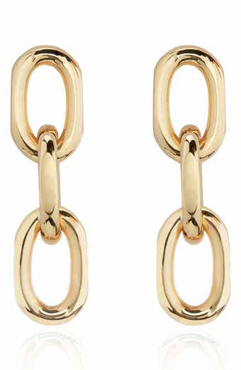 Monica Vinader Alta Capture Mini Link Drop Earrings