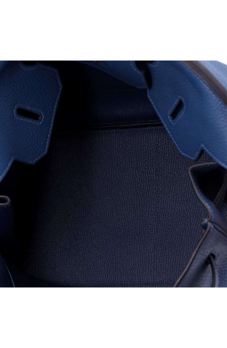 Pre-Owned Hermes Birkin Handbag Blue Clemence with Gold Hardware 35, Alternate, color, Deep Blue