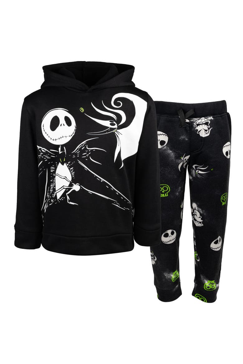 Nightmare Before Christmas Fleece Hoodie and Pants Set, Main, color, Black Jack Zero