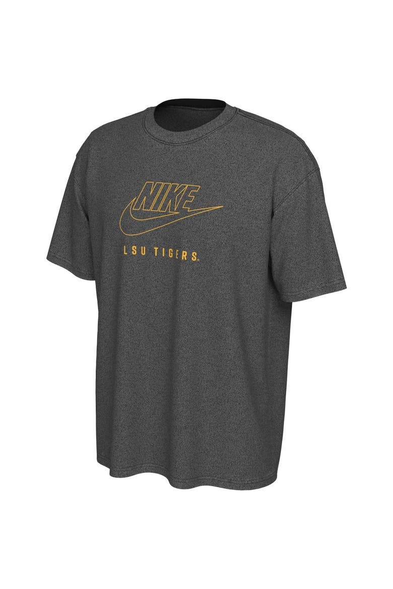 Men's Nike Charcoal LSU Tigers Washed Max90 T-Shirt, Alternate, color, Charcoal