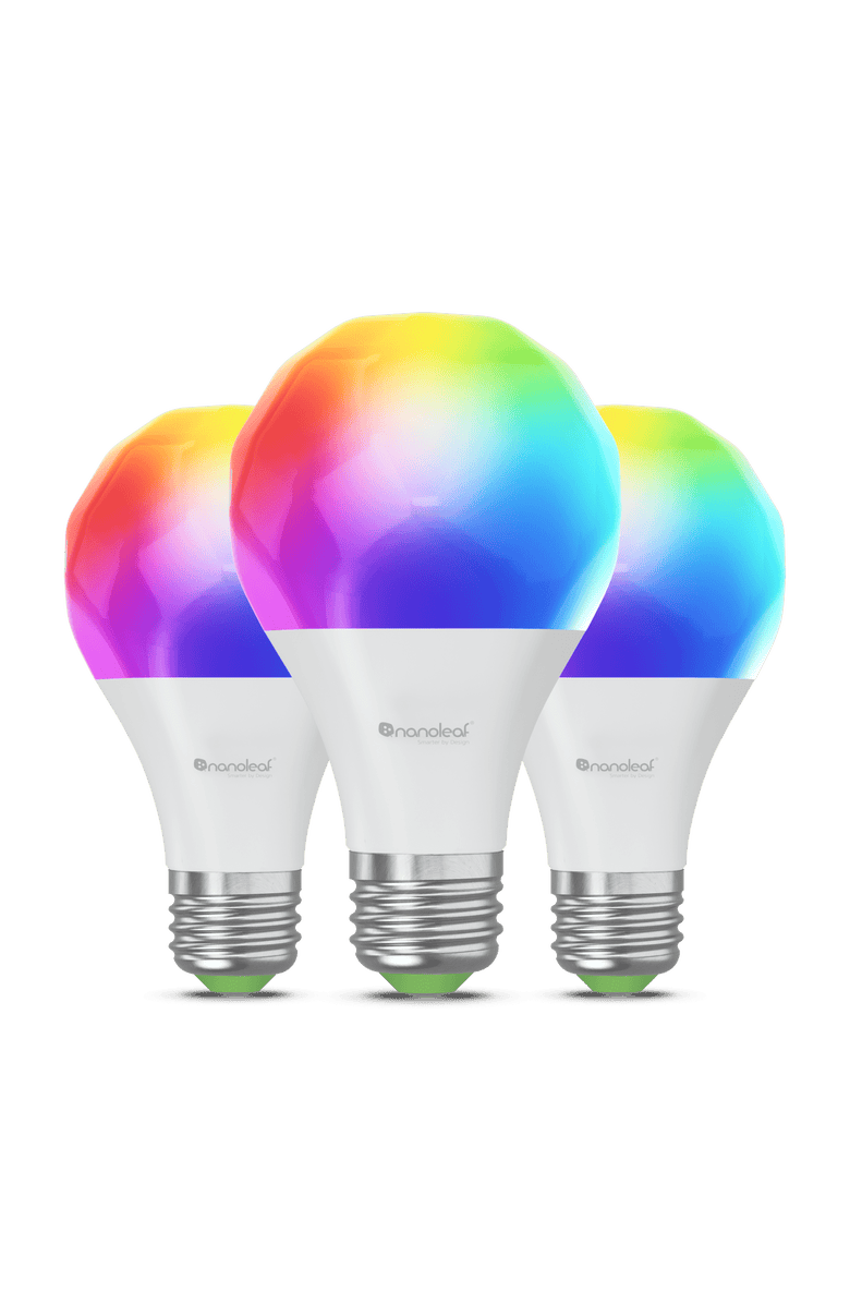 Nanoleaf Matter Thread A19 Smart Bulbs, Main, color,