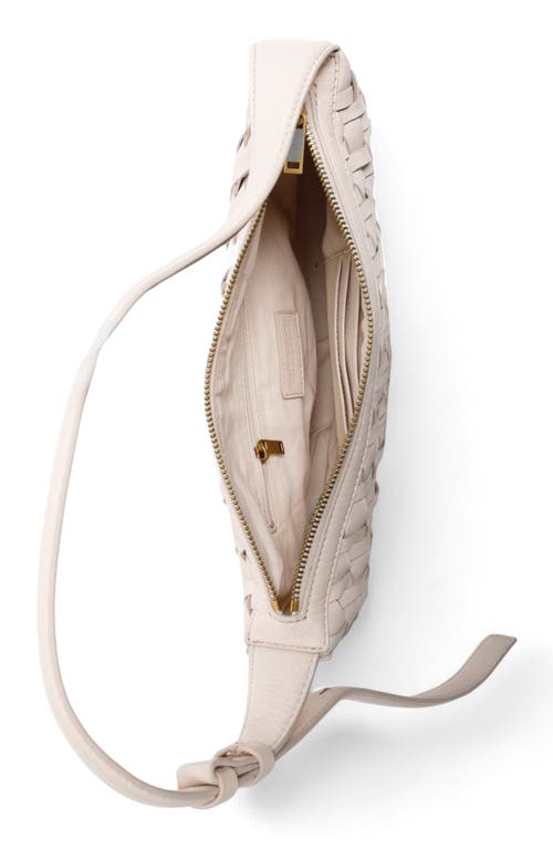 Walter Baker Blake Woven Leather Shoulder Bag In Oyster