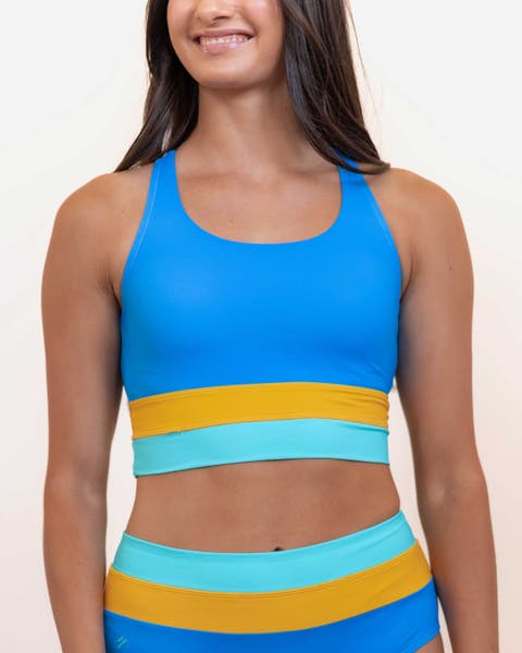 Cut Back Crop Swim Top