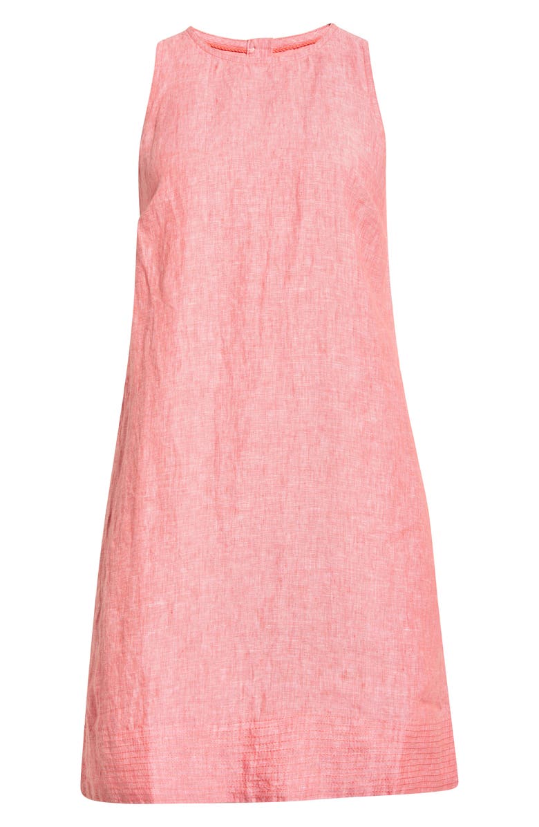 Tommy Bahama Two Palms Trapunto Linen A-Line Dress, Main, color, Ember Red